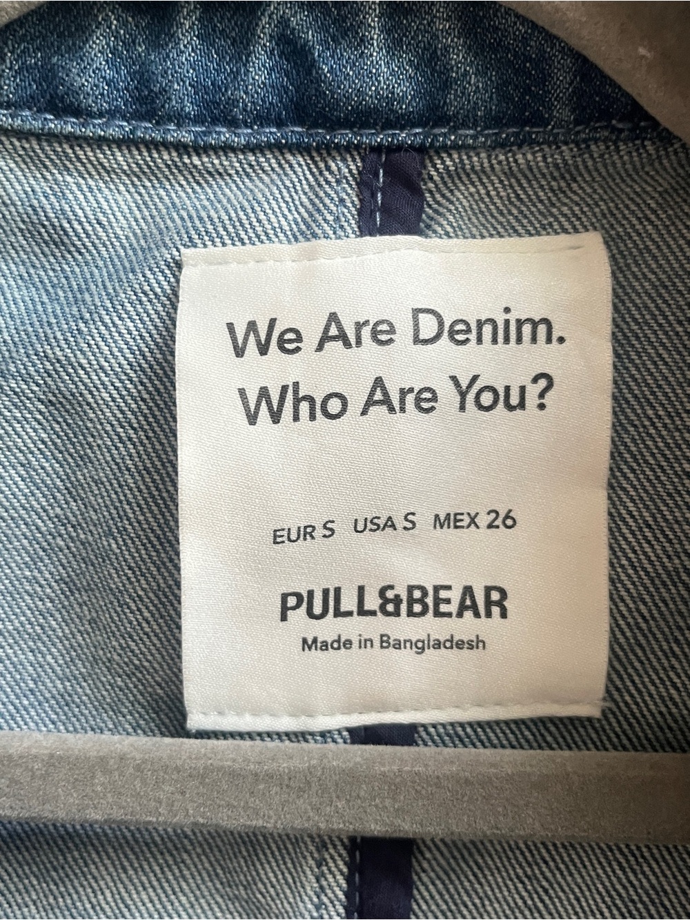 Pull&Bear Blue Denim Blazer Jacket Tailored Medium Wash Womens Small - Picture 7 of 8